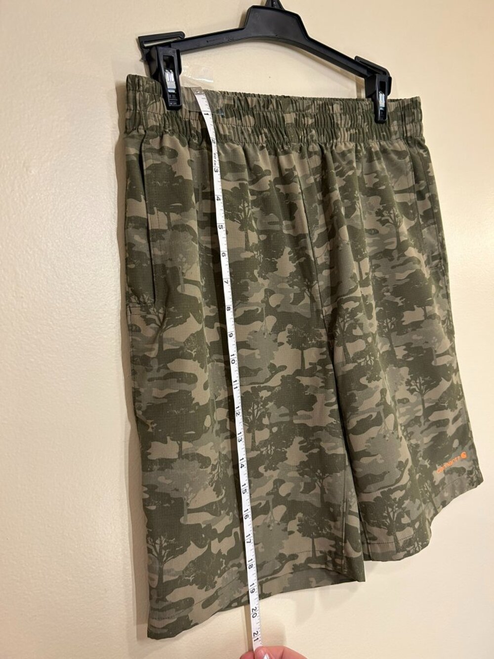 LG 14/16 Boys Carhartt Camouflage Rugged Flex Shorts - Picture 3 of 7